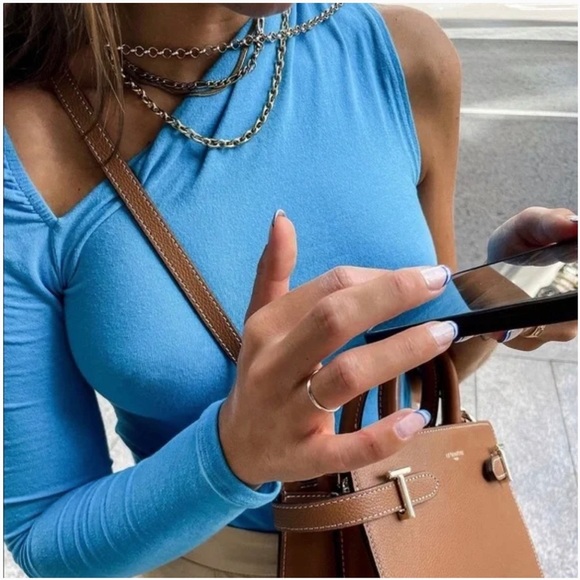 Zara Asymmetrical Top Size Medium 5644/816 - Picture 1 of 6